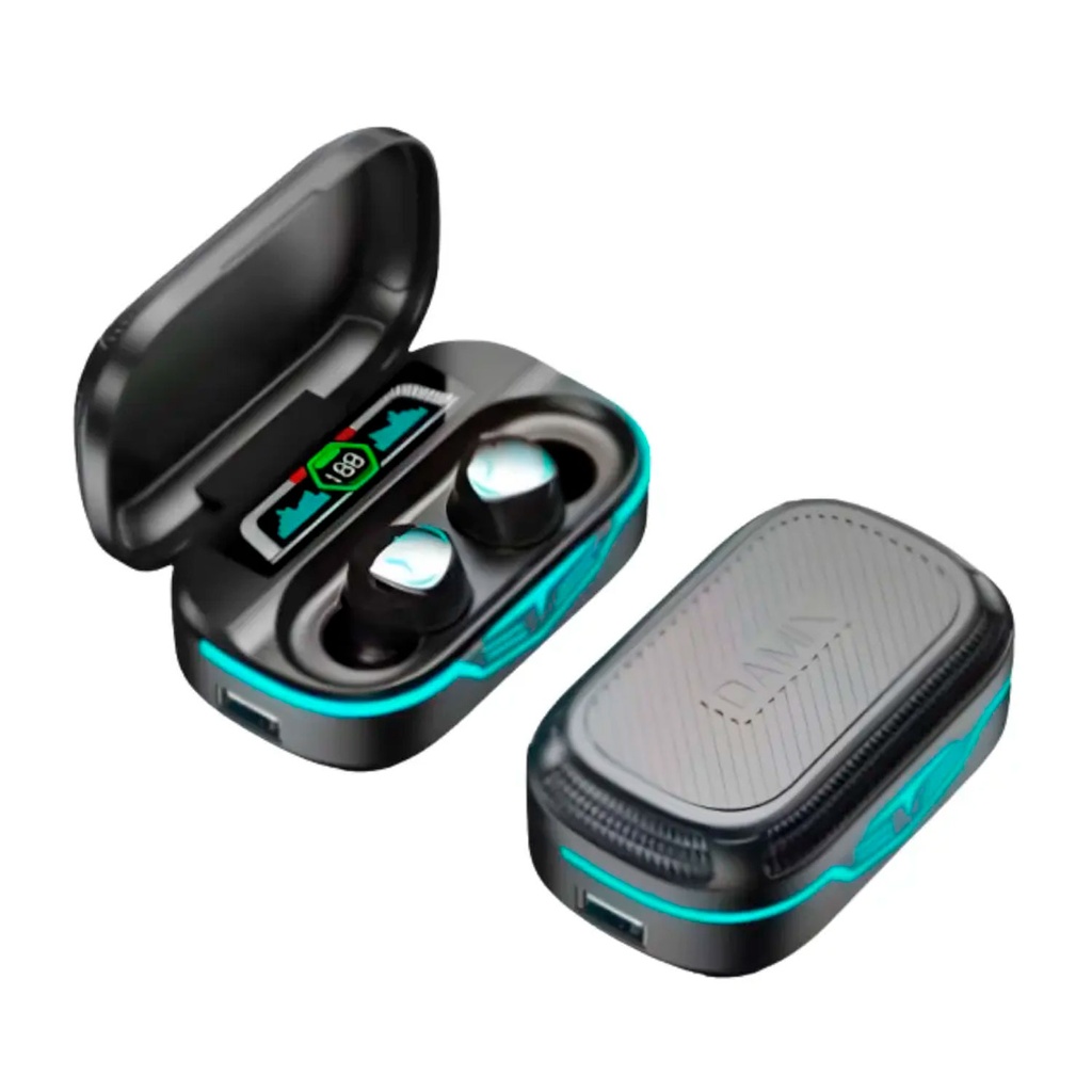 Auriculares OVI TWS-229 Inalámbrico Bluetooth, bateria, iluminado incluye estuche de carga, cable de carga