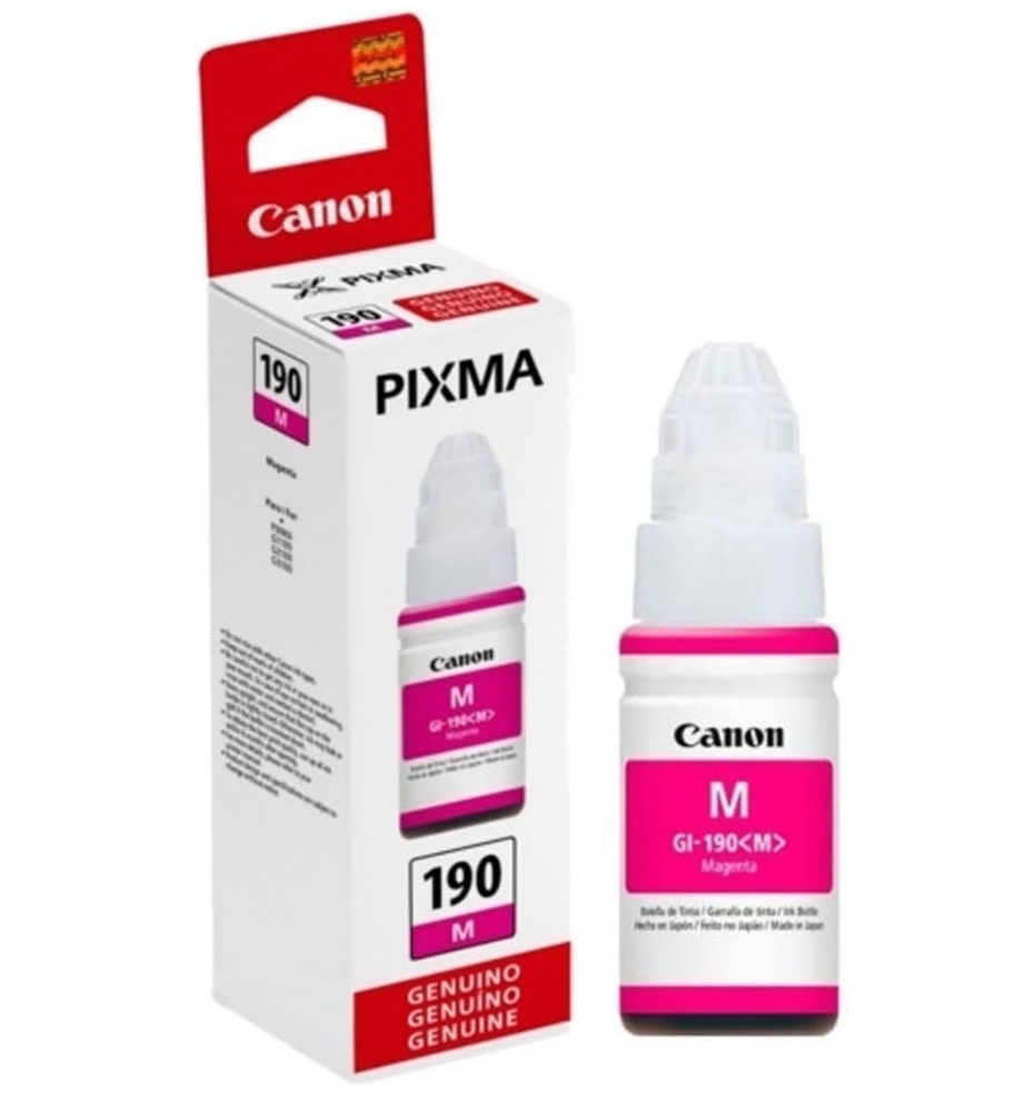 Tinta Canon 190 Tipo Original 70ml for Pixma G1110/G2100/G3100/G3101/G3110/G4102