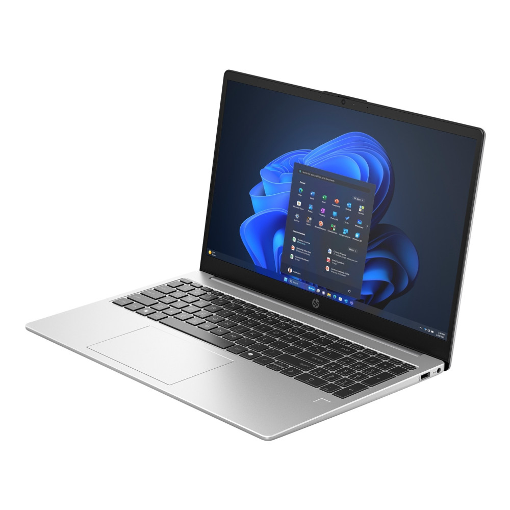 Laptop HP 250R G10 Intel® Core™ i5-120U 1.40GHz turbo 4.37GHz, pantalla 15.6" HD, 16GB RAM, SSD Biwin NV3500 1TB Nvme PCI Express 4.0, Teclado Español+numerico Windows 11 Pro Silver C78E2AT Garantia 12 Meses