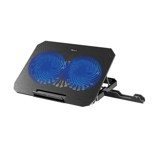 Base de Enfriamiento Xtrike Me FN-818 hasta 17", 2 ventiladores (60mm), 5 niveles de elevación ajustables,  2 puertos USB con luz led