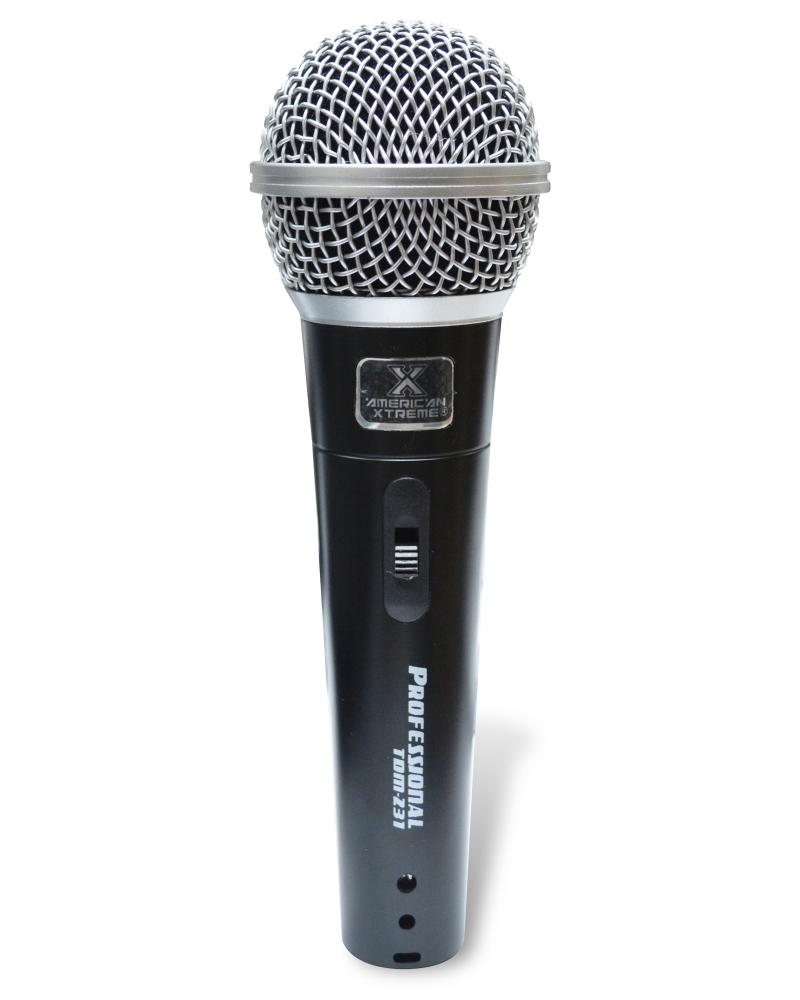 Micrófono Dinámico American Xtreme TDM-231 con cable, Semi-profesional, incluido estuche tipo maleta