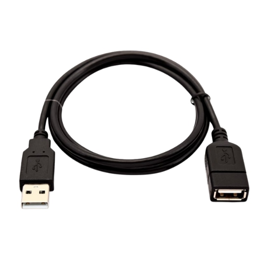 Cable Extension Anera USB 2.0 Macho a Hembra, 3 Metros, negro/blanco 