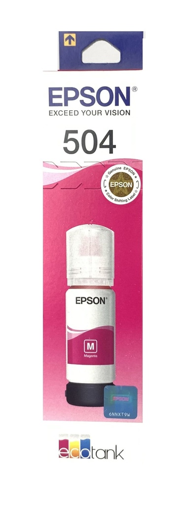 Tinta Epson T504 Tipo Original 70ml Magenta for L4150-L4160-L4250-L4260-L6161-L6171-L6191-L14150