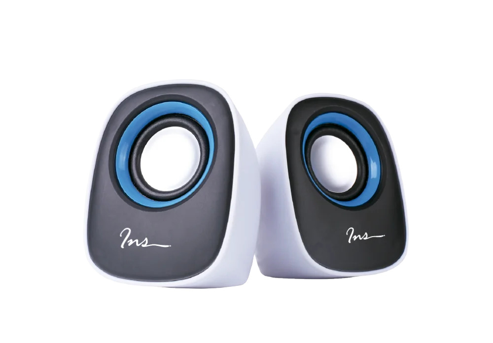 Parlantes INS ES-204 3W 5V USB con jack de 3.5mm para laptop o PC 