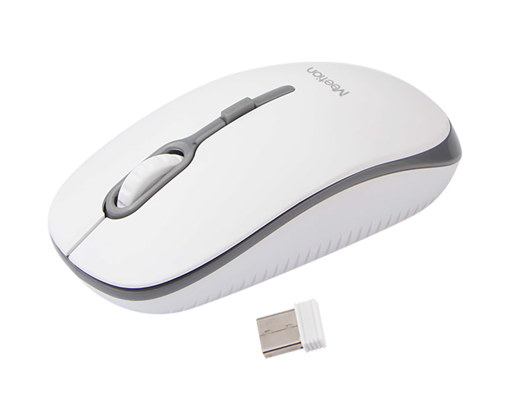 Mouse Meetion MT-R547 Inalámbrico para Laptop y PC, distancia 10M 2.4Ghz color gris