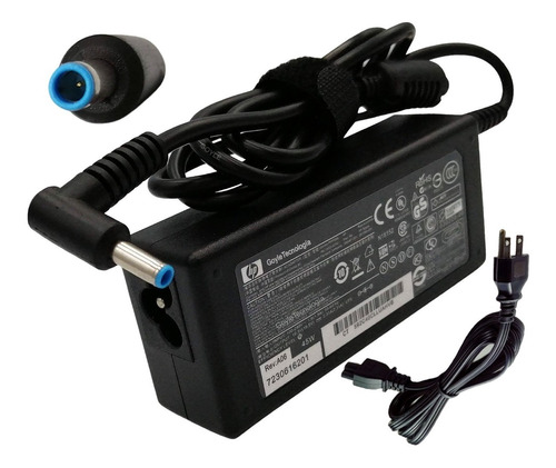 Cargador para Laptop HP 19.5V/3.33A/65W/Plug 4.5x3.0mm, Punta Azul, T.Original
