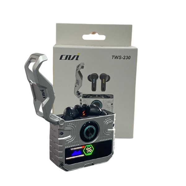 Auriculares OVI TWS-230 Inalámbrico Bluetooth, bateria, iluminado RGB incluye estuche de carga, cable de carga