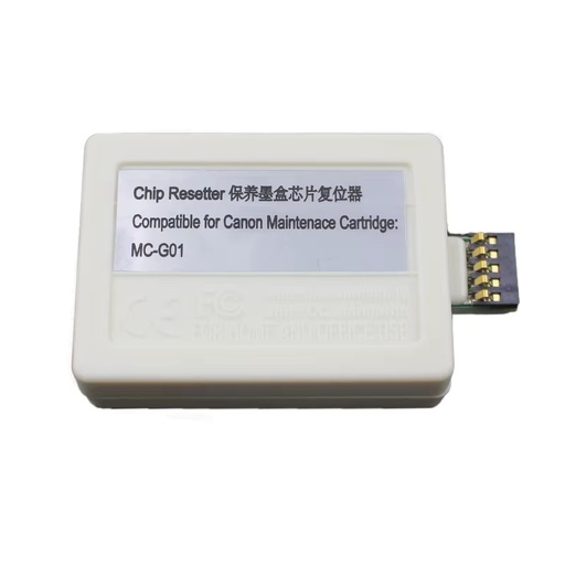[BOXMANTMCG01] Reseteador de chip de la caja de mantenimiento MC-G01, impresoras Canon GX 6010, 6020, 6030, 6040, 6050, 6060, 6070, 6080, 7010, 7020, 7030, 7040, 7050, 7060, 7070, 7080, 7090, 7092, tipo C