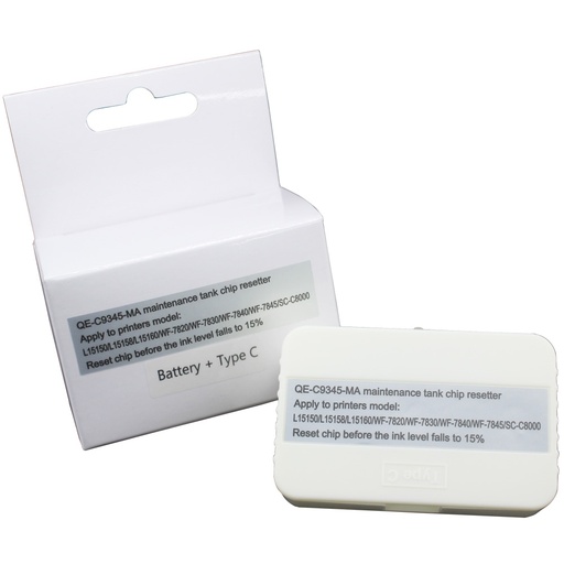 [BOXMANTC9345V2] Reseteador de chip de la caja de mantenimiento C9345, impresoras Epson L11160, L16660, L15150, L15160, L6550, L6570, L8168, L8188, L8160, L8180 Pro, L15180, L6580, EC-7000, WF-7840