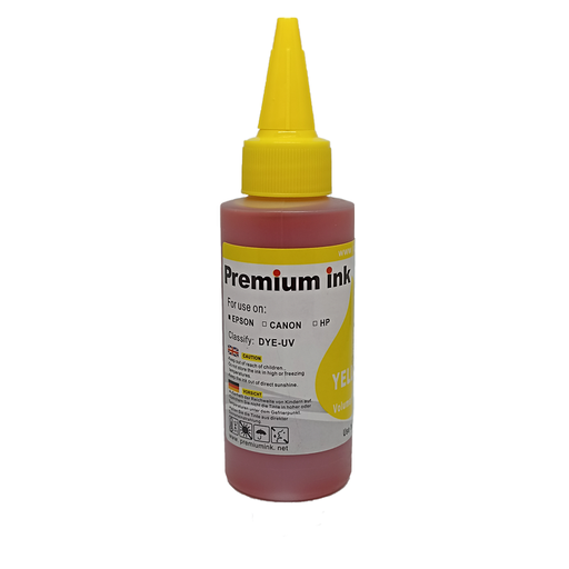 [TGPREMIUMEPSONY] Tinta Premium Ink Cono Epson Genérica 100ml Yelow