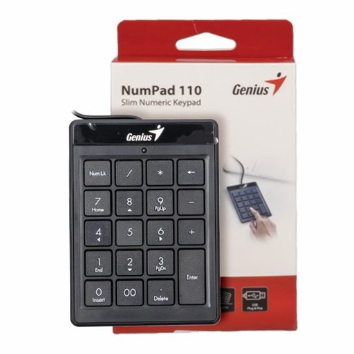 [KEYPADGENUISNPAD110] Teclado Numérico Genius NumPad 110 Slim 