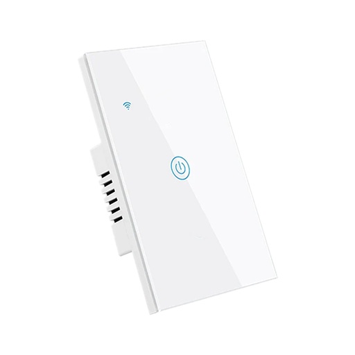 Interruptor Smart Touch Wi-Fi light switch 1 canal sin neutro controlador con Alexa, Google Asistent, Smart Life, incluye capacitor
