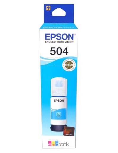 [TAAAEPSON504CY] Tinta Epson T504 AAA 70ml Cyan for L210-L355-L365-L555