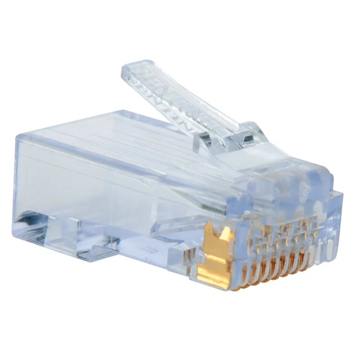 [FUNDARJ45CAT6100U] Funda de conectores RJ45 Cat6 AMPXL 100 unidades, color gris (capuchon)