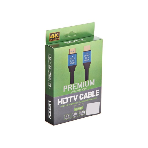 [HDMI4KPREMIUM1.5MTS] Cable Hdmi a Hdmi HDTV2.0 Premium, 4K (7680x4320p) UHD, Audio, Video versión: 2.0V