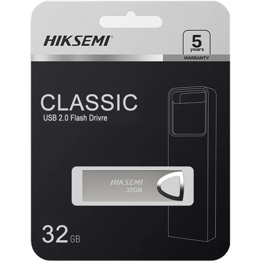 [HSUSBM20032G] Flash Memory Hiksemi Clasicc Metálica   32Gb, Usb, 2.0, HS-USB-M200/32G