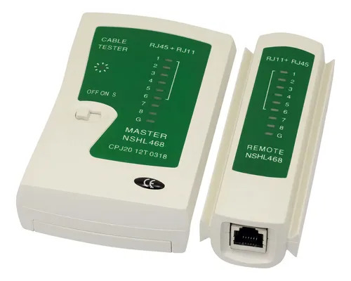 [TESTERREDUTPRJ45] Testeador de cable de red UTP RJ45 - RJ11