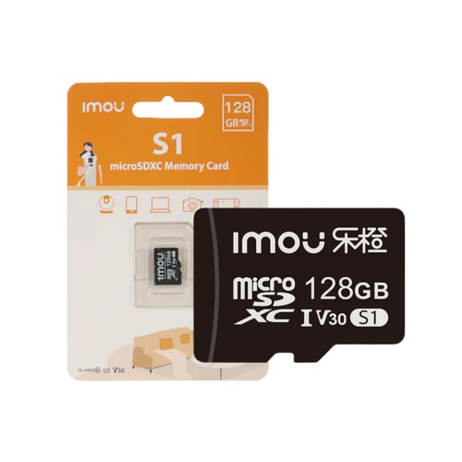 [MSDXCIMOU128GB] Tarjeta de Memoria IMOU MicroSDXC 128Gb; grabar video, exclusivamente para cámaras de vigilancia