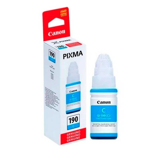 Tinta Canon 190 Tipo Original 70ml for Pixma G1110, G2100, G3100, G3101, G3110, G4102