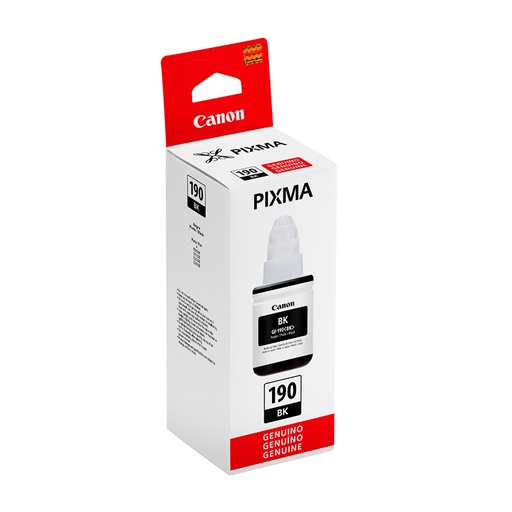 [TAAACANON190BK] Tinta Canon 190 Tipo Original Black 135ml for Pixma G1110, G2100, G3100, G3101, G3110, G4102